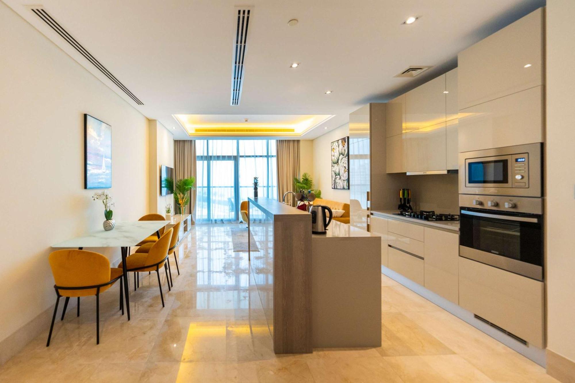 Spacious Beachfront 2 Bedroom Apartment - The 8 Dubai Ngoại thất bức ảnh